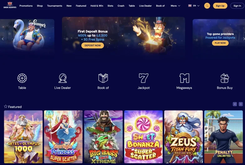 UnionJackpots Casino